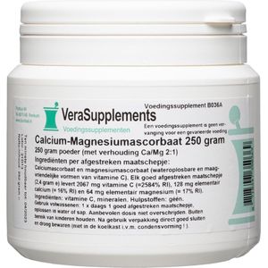 Verasupplements calcium-magnesiumascorbaat poeder 250GR