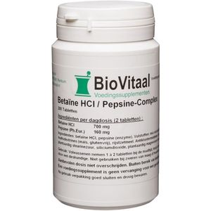 Verasupplements betaine-hcl / pepsine-complex tabletten 200TB