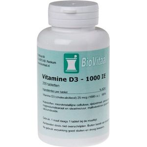 VeraSupplements Vitamine d3 15mcg 200 tabletten