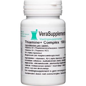 Verasupplements thiamine+ complex tabletten 100TB