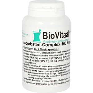 Biovitaal Voedingssupplementen ascorbaten complex 100 capsules