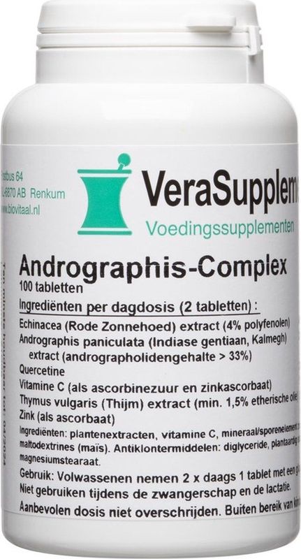 VeraSupplements - Andrographis Complex Tabletten - Kruidenextracten - 60 Stuks