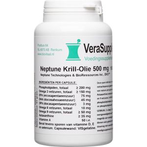 VeraSupplements Neptune Krill-Olie 500 mg Capsules