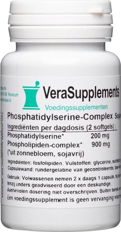 VeraSupplements - Phosphatidylserine-Complex - Softgels - 100 mg - Vrij van Soja