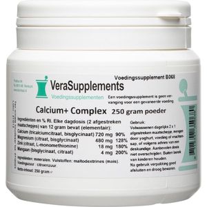 VeraSupplements - Calcium+ Complex Poeder - Poeder - Organische Stoffen