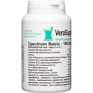 Verasupplements spectrum basis tabletten 100TB