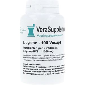 VeraSupplements - L-Lysine - Capsules - 500mg