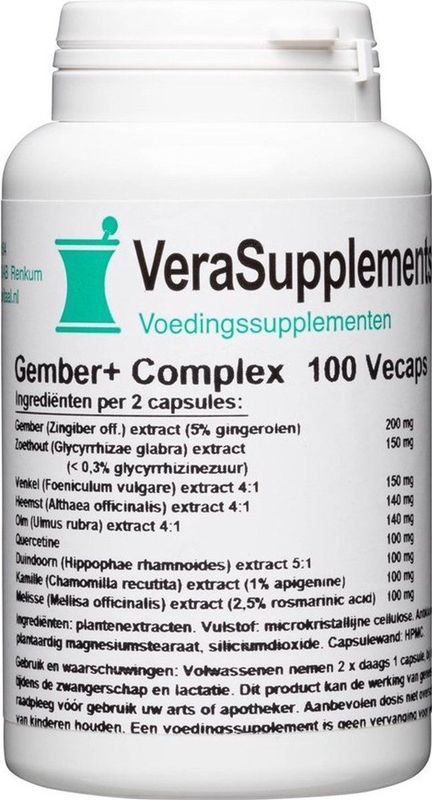 Verasupplements gember plus complex capsules 100VCP