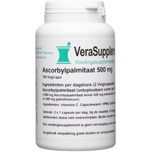 Verasupplements ascorbylpalmitaat 500mg capsules 100VCP