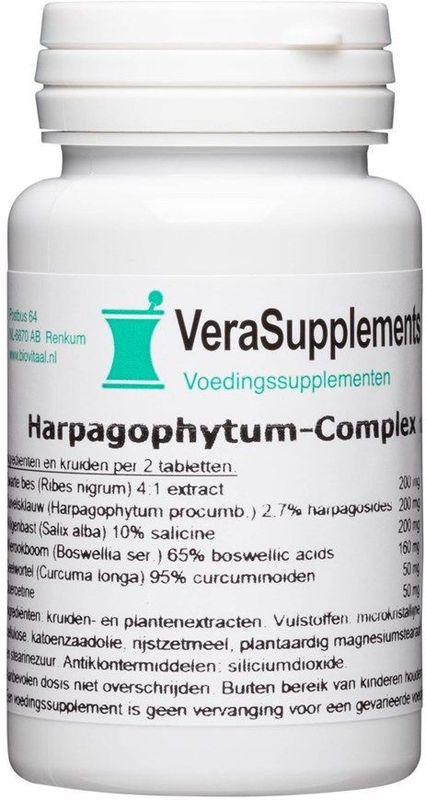 VeraSupplements - Harpagophytum-complex - Kruidenpreparaat - 100 Tabletten