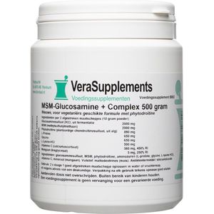 Verasupplements msm-glucosamine+ complex poeder 500GR