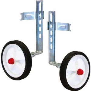Tom - Zijwieltjesset 12 T/M 20 Inch - Kunststof - Wit / Zwart