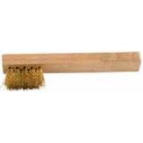 Cyclus Bougieborstel - Dual-row design - Hout en staal - 10 cm - Goud accenten