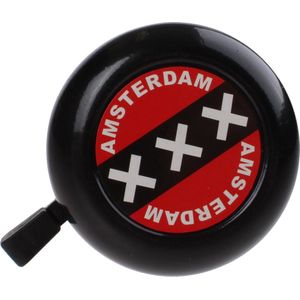 Falkx Fietsbel Amsterdam 50 Mm Zwart/rood