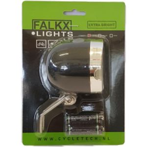 Falkx Koplamp met 20 LEDs en superheldere verlichting - Inclusief batterijen - Zwart