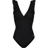 Beachlife - Black Embroidery Ruches - Badpak - Dames