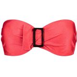 Beachlife - Bandeau Bikinitop - Rood - Voorgevormd met Vaste Softcups