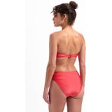 Beachlife - Bandeau Bikinitop - Rood - Voorgevormd met Vaste Softcups