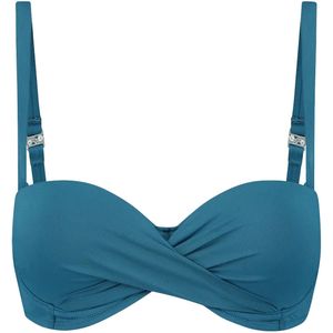 Beachlife padded wired bikini top in de kleur groen.