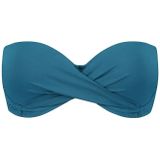 Beachlife - Bandeau Bikinitop - Groen - Voorgevormd met Lurex