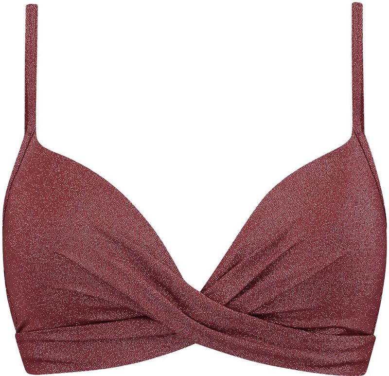 Beachlife - Padded Wired Bikini Top - Rood