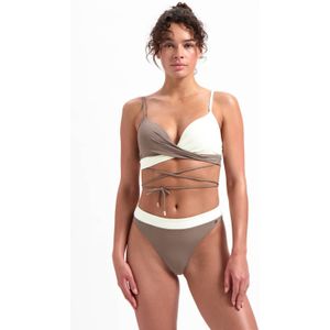 Beachlife - Voorgevormde Beugel Bikinitop - Beige/Ecru