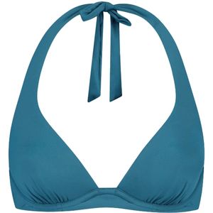 Beachlife voorgevormde halter bikinitop petrol