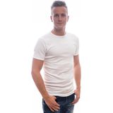 T-shirt - Bright White - 100% Katoen - Korte Mouwen