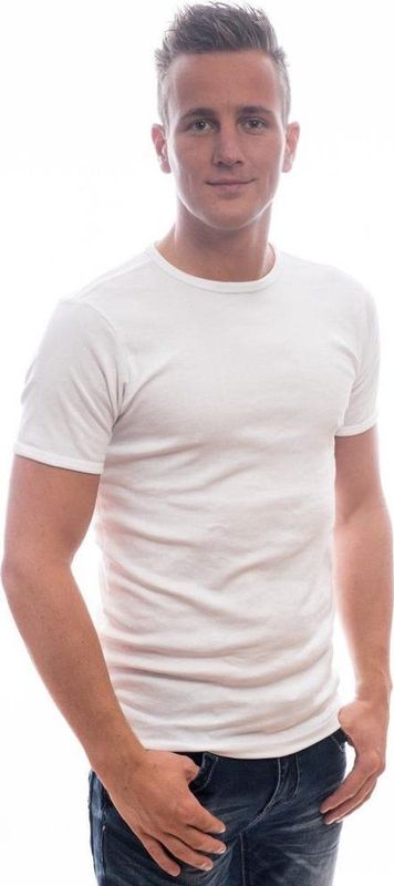 T-shirt - Bright White - 100% Katoen - Korte Mouwen