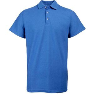 Santino Matt Polo-shirt lange mouwen - Lichtblauw