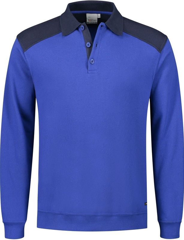 Santino Tesla Polosweater Royal Blue / Real Navy maat S