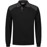 Santino Tesla Polosweater Black / Graphite maat S