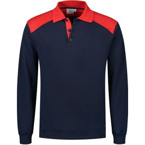 Santino Tesla Polosweater Real Navy / Red maat S