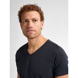 Basic T-shirts - Set van Twee - V-hals - Zachte Katoenmix