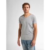 Petrol Industries - Heren 2-pack Basic T-shirts V-Hals - Grijs
