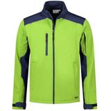 Santino Tour Softshell Jack Lime / Real Navy maat S