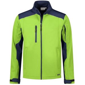 Santino Tour Softshell Jack Lime / Real Navy maat S
