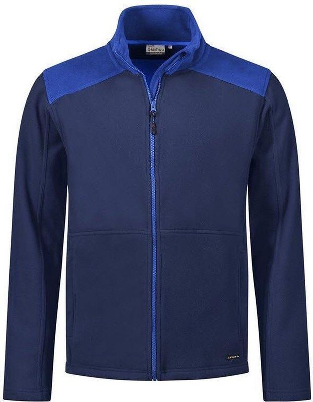 Santino Tour Softshell Jack Real Navy / Royal Blue maat S