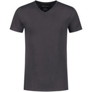 Santino Jazz T-shirt Korte mouwen - V hals - Antraciet