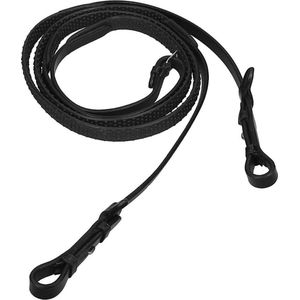 QHP Teugel rubber Soft m/ blinde sluitingen - maat Full - black