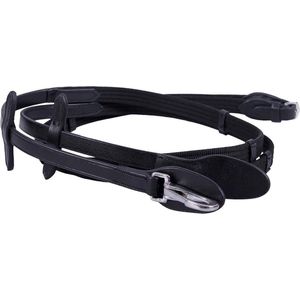 QHP Teugels Webband Met Clip - Black - Pony