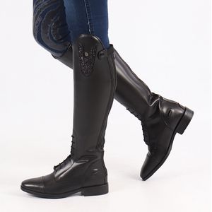 QHP - Rijlaars Adult Sasha - Zwart - Paardrijlaars