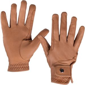Qhp Handschoenen Qhp Leather Pro Middenbruin