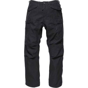 Vintage Industries M65 Heavy Satin Pants Black Outdoorbroek Heren