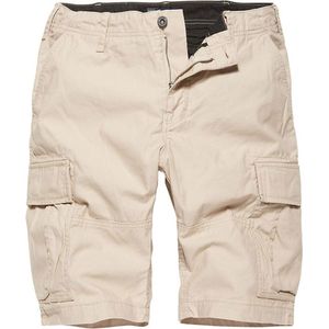 Vintage Industries - Kirby - Korte Broek - Stone - 100% Katoen