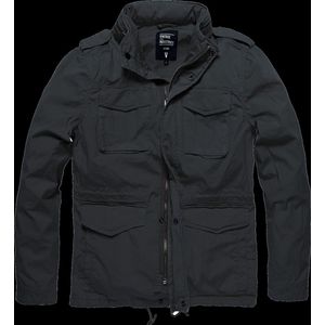 Vintage Industries - Beyden Jacket - Donkergrijze Overgangsjack - Lichtgewicht