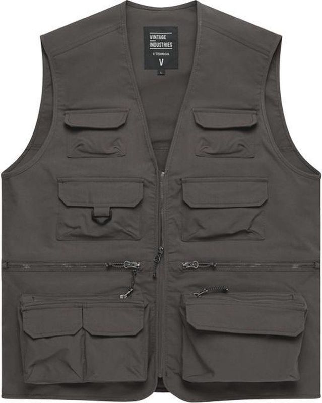 Vintage Industries Legend fishing vest taupe