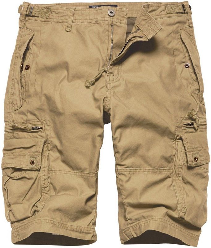 Vintage Industries Gandor shorts dark khaki
