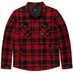 Vintage Industries - Square+ Padded Shirt - Rood-Check - Flanell-Jacke