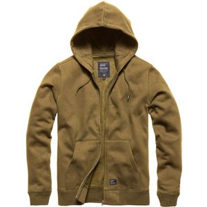 Vintage Industries - Redstone Hooded Sweatshirt - Taupe - Vest met Capuchon